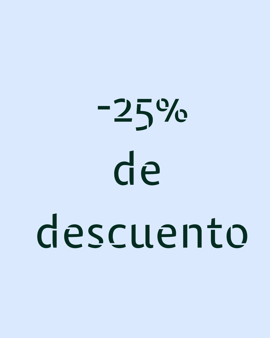 -25% de descuento