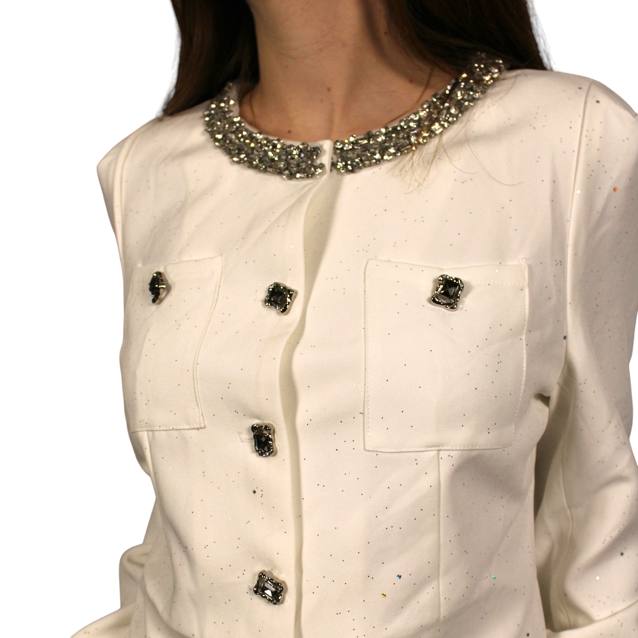 Traje de fiesta con pedrería