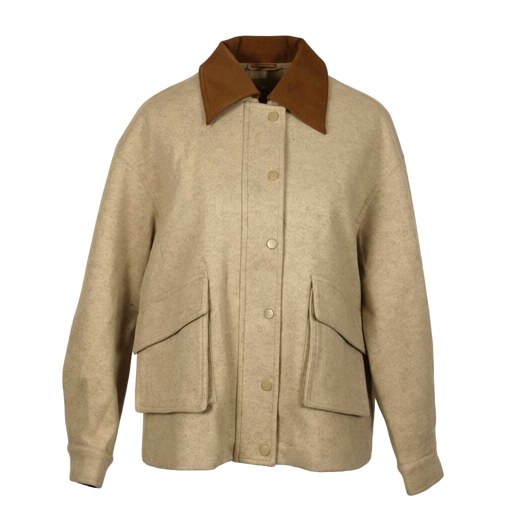 Chamarra corta oversize