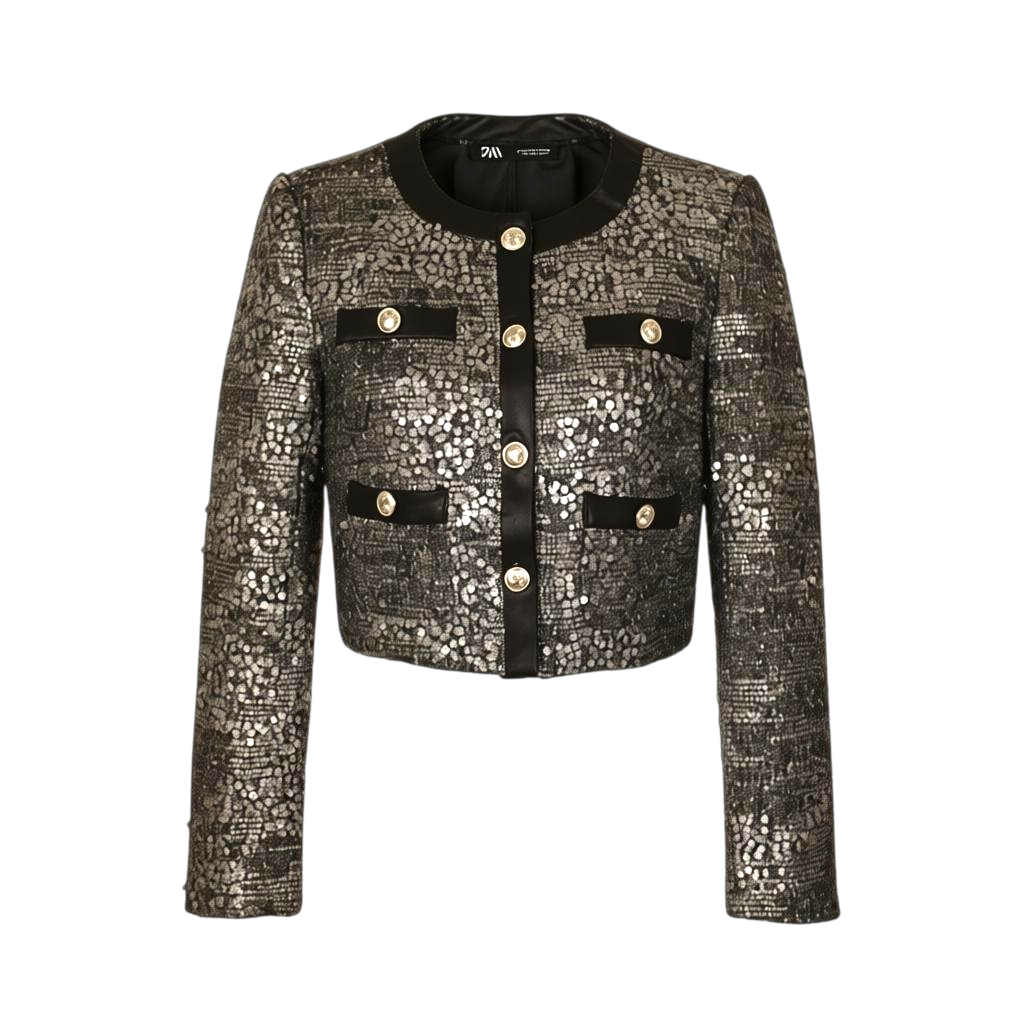 Saco corto de lentejuela